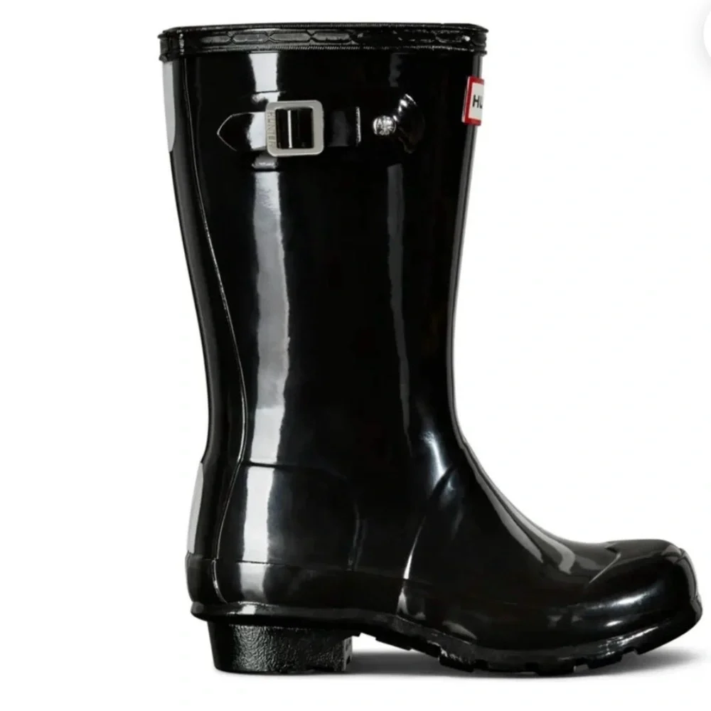 Hunter Black Gloss Rain Boots